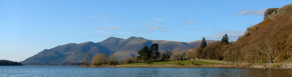 Skiddaw and Derwentwater from Borrowdale