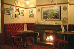 Open fire in the Georgian Bar