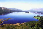 The view of Derwentwater, Keswick and Skiddaw from Surprise View